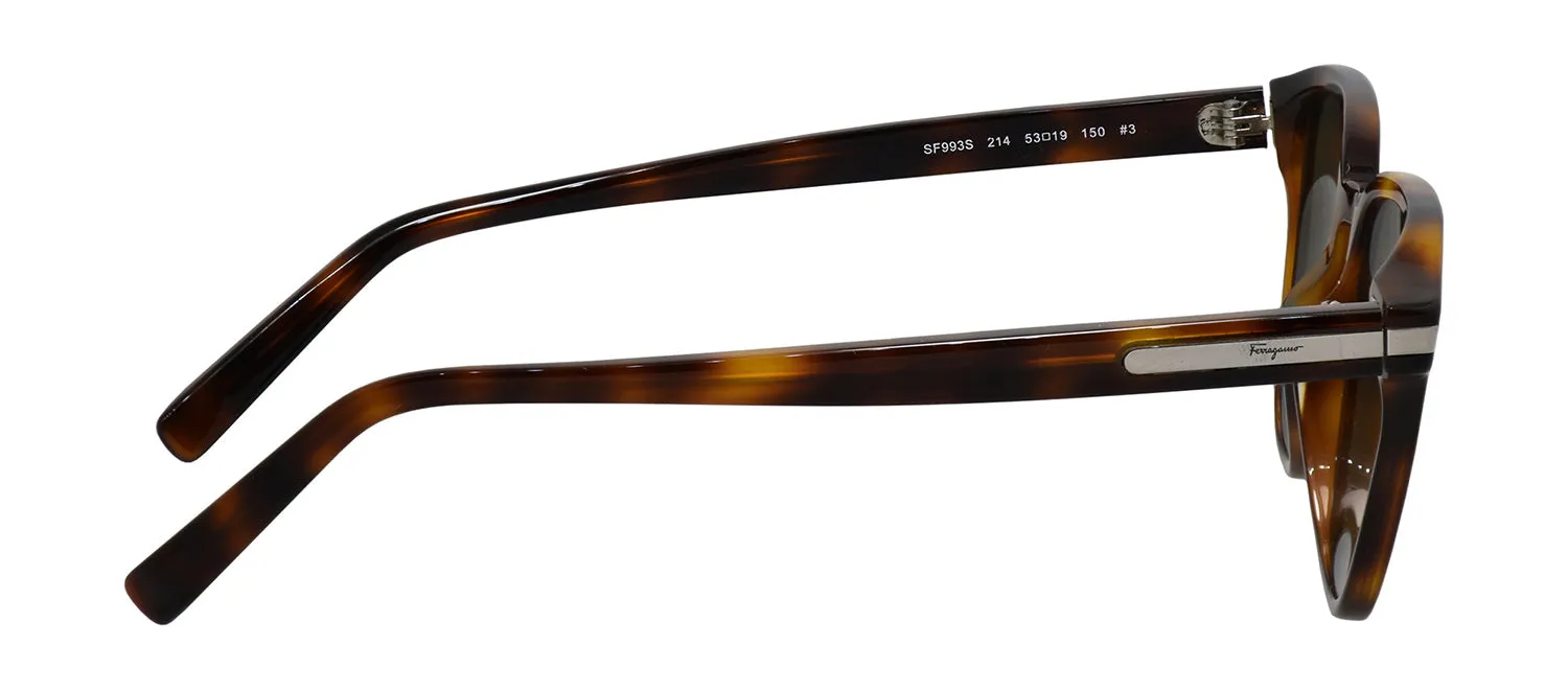 Salvatore Ferragamo SF 993S 214 Square Plastic Tortoise Sunglasses with Grey Classic Lens sold by Gaffos product image thumbnail 3