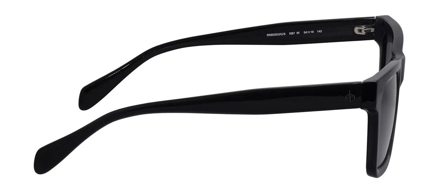 Rag & Bone RNB 5053/G/S KB7 Rectangle Acetate Grey Sunglasses with Grey Solid Color Lens sold by Gaffos product image thumbnail 3