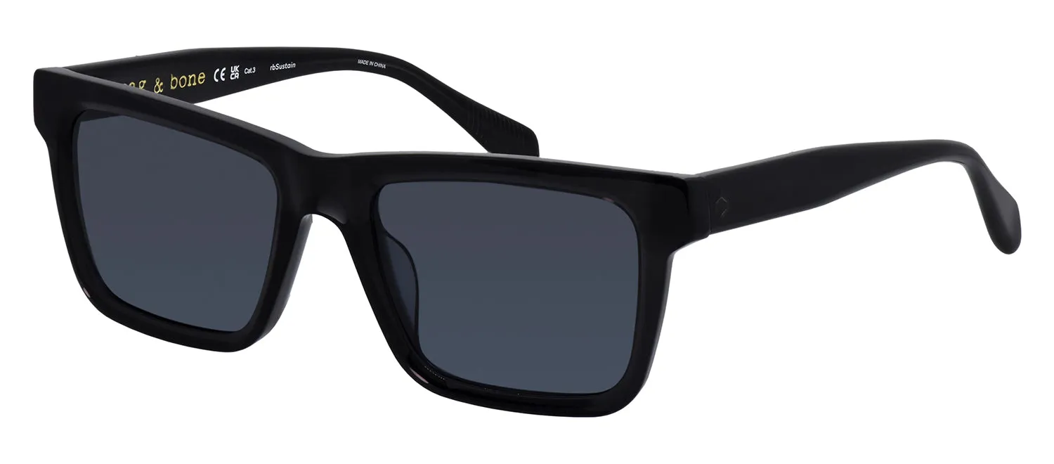 Rag & Bone RNB 5053/G/S KB7 Rectangle Acetate Grey Sunglasses with Grey Solid Color Lens sold by Gaffos product image thumbnail 2