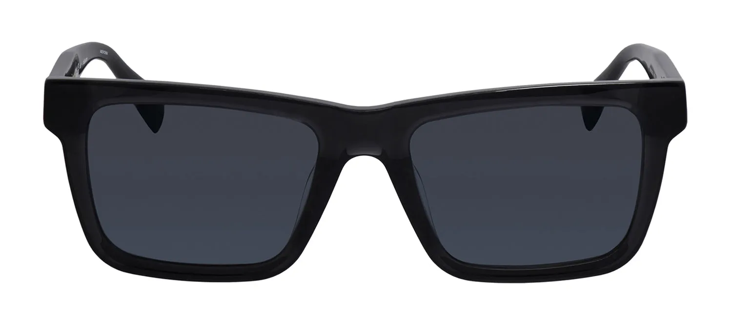 Rag & Bone RNB 5053/G/S KB7 Rectangle Acetate Grey Sunglasses with Grey Solid Color Lens sold by Gaffos