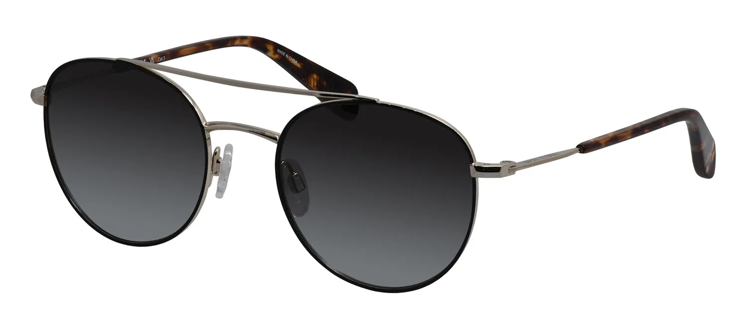 Rag & Bone RNB 5050/G/S 807 Round Metal Black Sunglasses with Grey Gradient Lens sold by Gaffos product image thumbnail 2