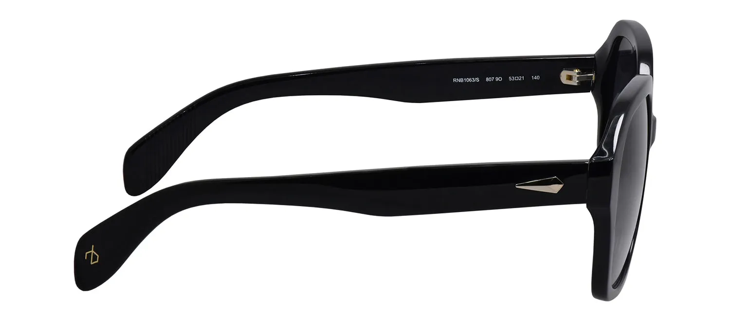 Rag & Bone RNB 1063/S 807 Square Plastic Black Sunglasses with Grey Gradient Lens sold by Gaffos product image thumbnail 3