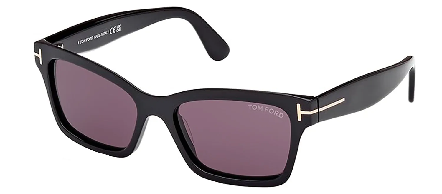 Tom Ford FT 1085 01A Cat Eye Acetate Black Sunglasses with Smoke Classic Lens sold by Gaffos product image thumbnail 2