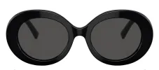 Dolce & Gabbana DG 4448 501/87 Round Acetate Black Sunglasses with Grey Lens sold by Gaffos