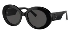 Dolce & Gabbana DG 4448 501/87 Round Acetate Black Sunglasses with Grey Lens sold by Gaffos