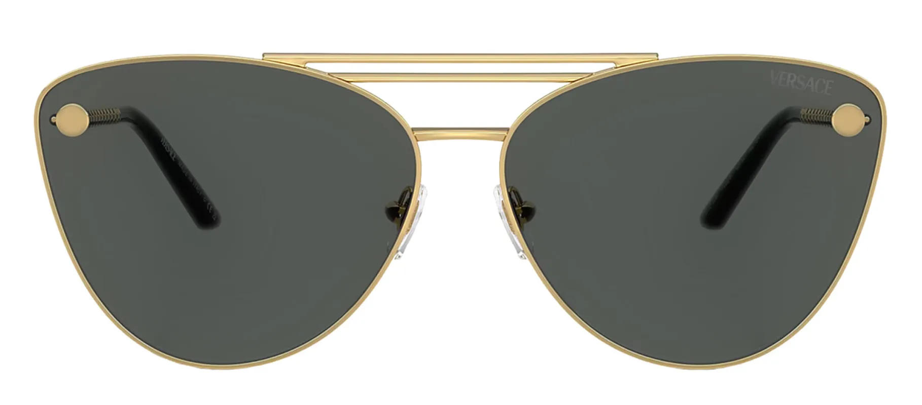 Versace VE 2267 100287 Cat-Eye Metal Gold Sunglasses with Grey Lens sold by Gaffos