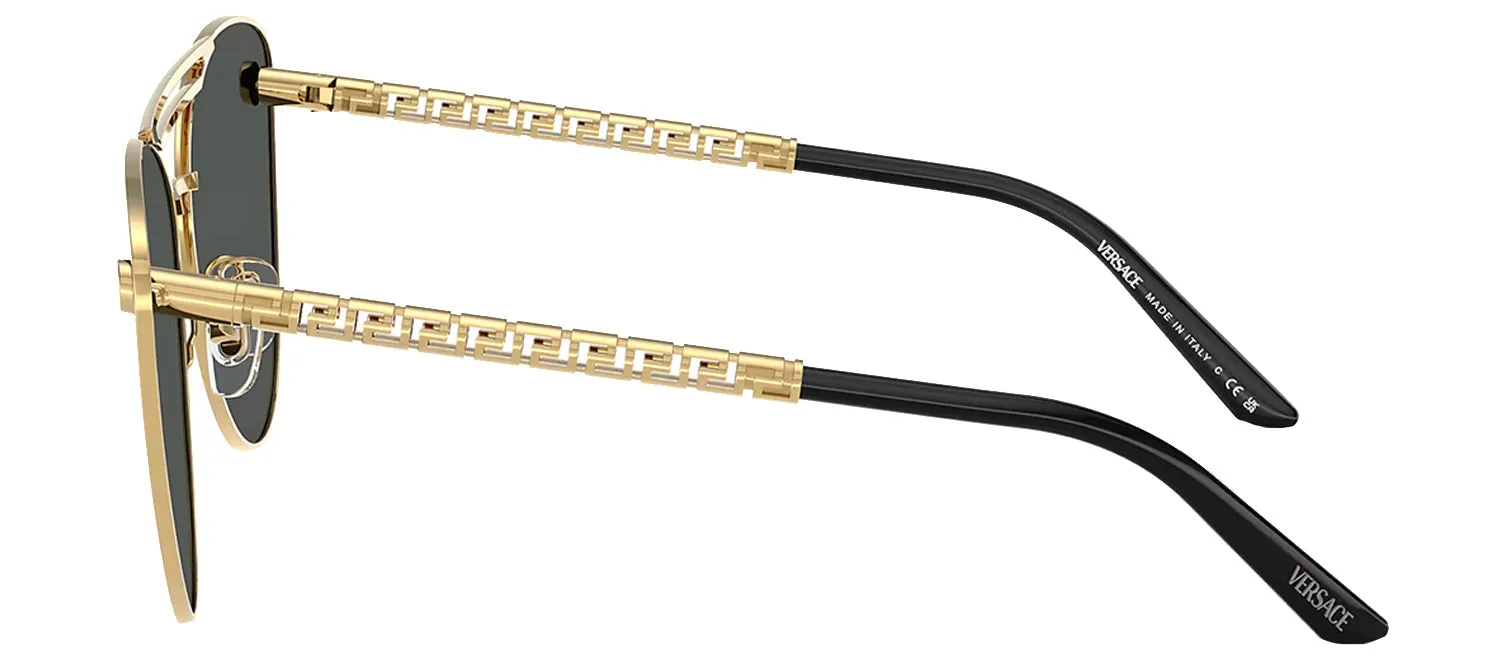 Versace VE 2267 100287 Cat-Eye Metal Gold Sunglasses with Grey Lens sold by Gaffos product image thumbnail 3