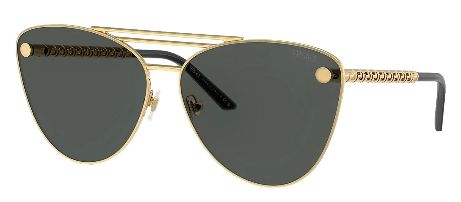 Versace VE 2267 100287 Cat-Eye Metal Gold Sunglasses with Grey Lens sold by Gaffos product image thumbnail 2