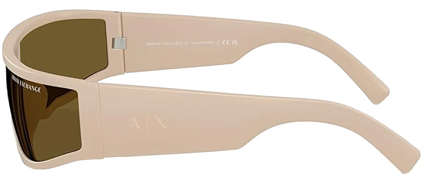 Armani Exchange AX 4153SU 836173 Wrap Plastic Beige Sunglasses with Brown Lens sold by Gaffos product image thumbnail 3