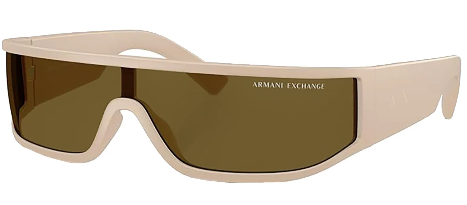 Armani Exchange AX 4153SU 836173 Wrap Plastic Beige Sunglasses with Brown Lens sold by Gaffos product image thumbnail 2
