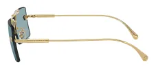 Versace VE 2245 100280 Rectangle Metal Gold Sunglasses with Blue Lens sold by Gaffos