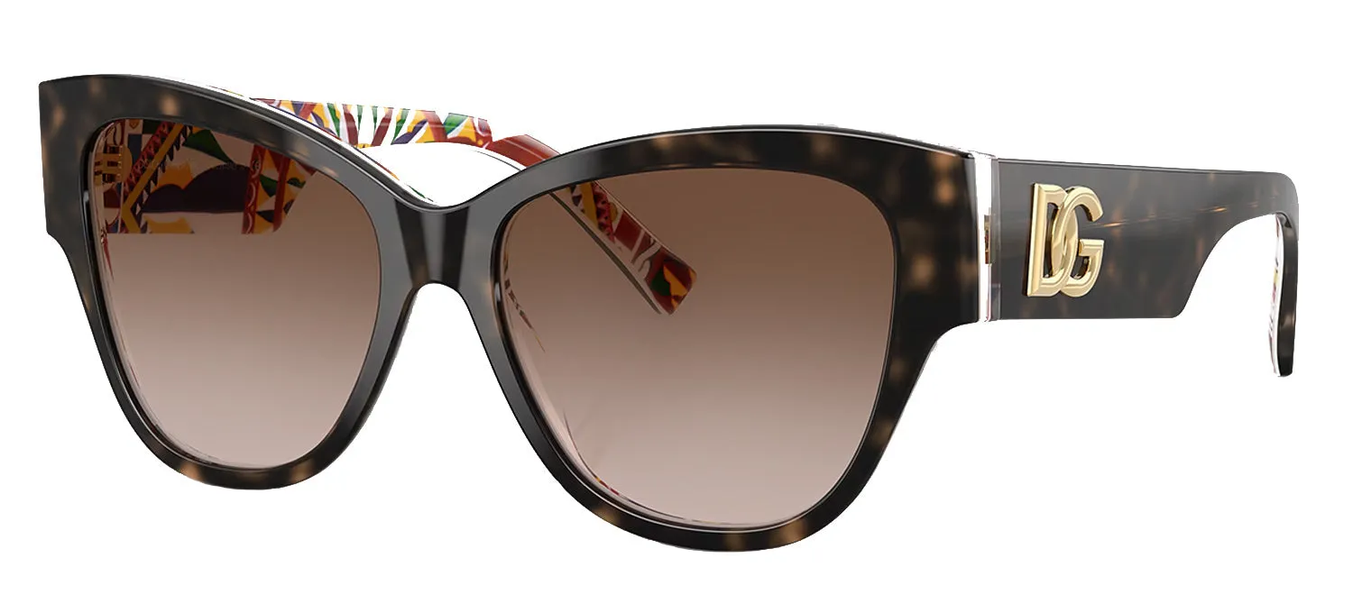 Dolce & Gabbana DG 4449 321713 Butterfly Plastic Havana Sunglasses with Brown Gradient Lens sold by Gaffos product image thumbnail 2