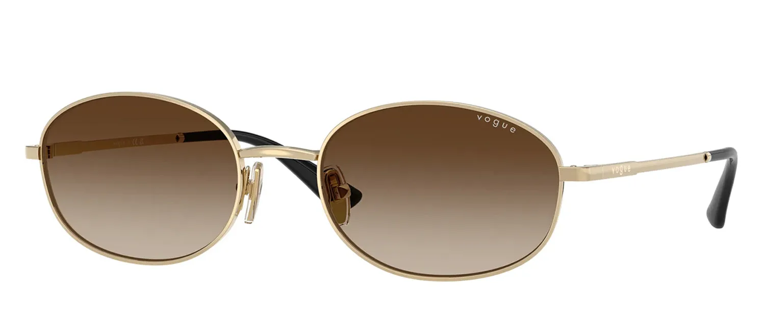 Vogue Eyewear VO 4323S 848/13 Oval Metal Gold Sunglasses with Brown Gradient Lens sold by Gaffos product image thumbnail 2