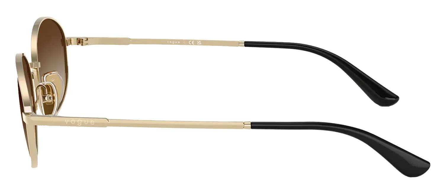 Vogue Eyewear VO 4323S 848/13 Oval Metal Gold Sunglasses with Brown Gradient Lens sold by Gaffos product image thumbnail 3