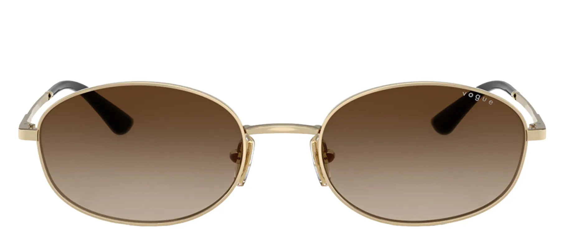 Vogue Eyewear VO 4323S 848/13 Oval Metal Gold Sunglasses with Brown Gradient Lens sold by Gaffos