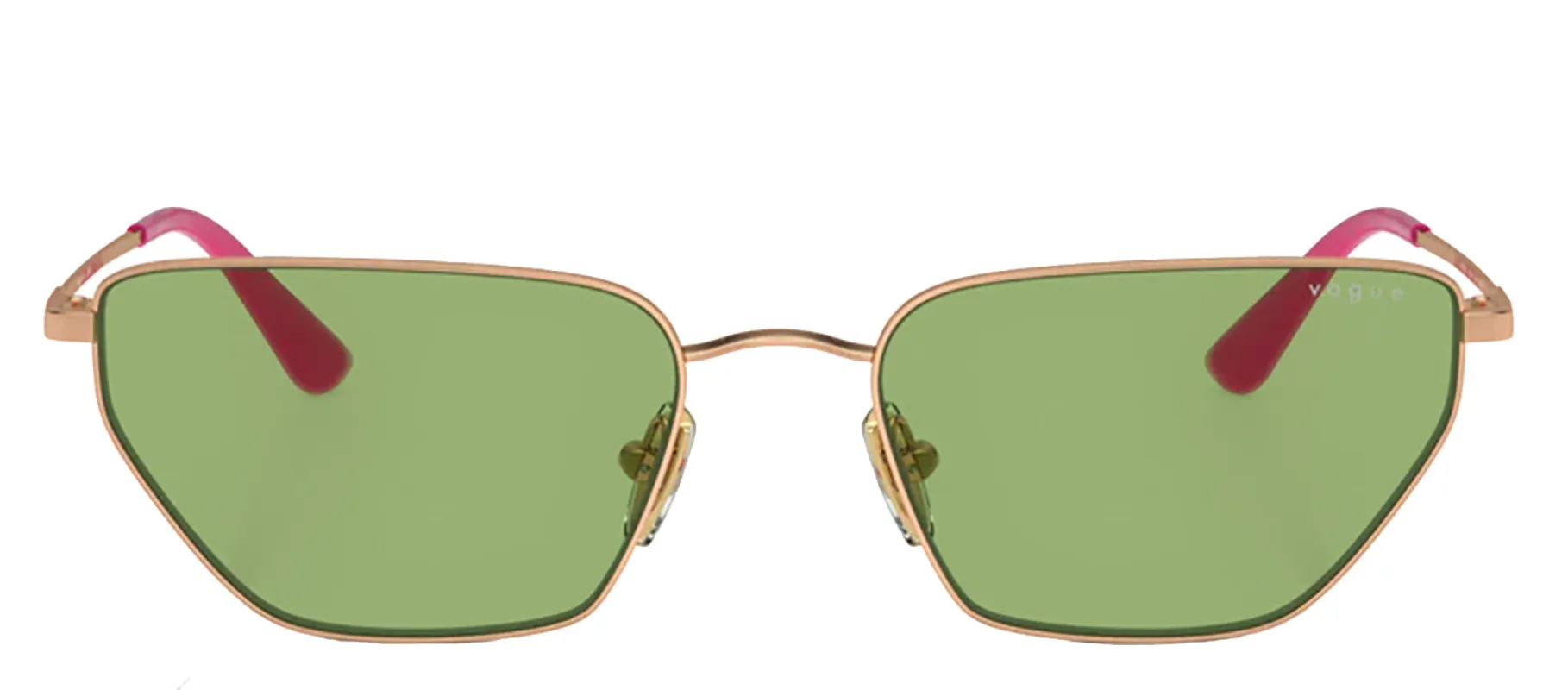 Vogue Eyewear VO 4316S 5152/2 Irregular Metal Gold Sunglasses with Green Lens sold by Gaffos
