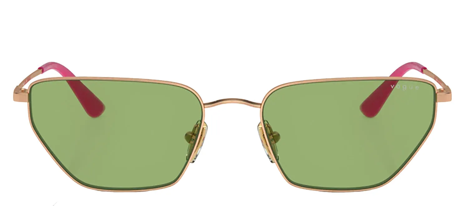 Vogue Eyewear VO 4316S 5152/2 Irregular Metal Gold Sunglasses with Green Lens sold by Gaffos
