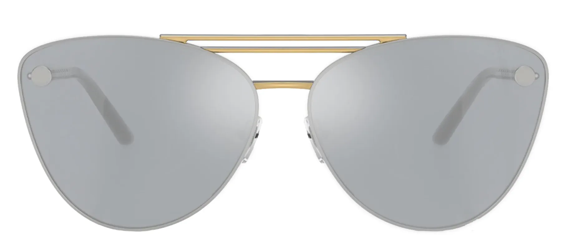 Versace VE 2267 15141U Cat-Eye Metal Silver Sunglasses with Silver Mirror Lens sold by Gaffos