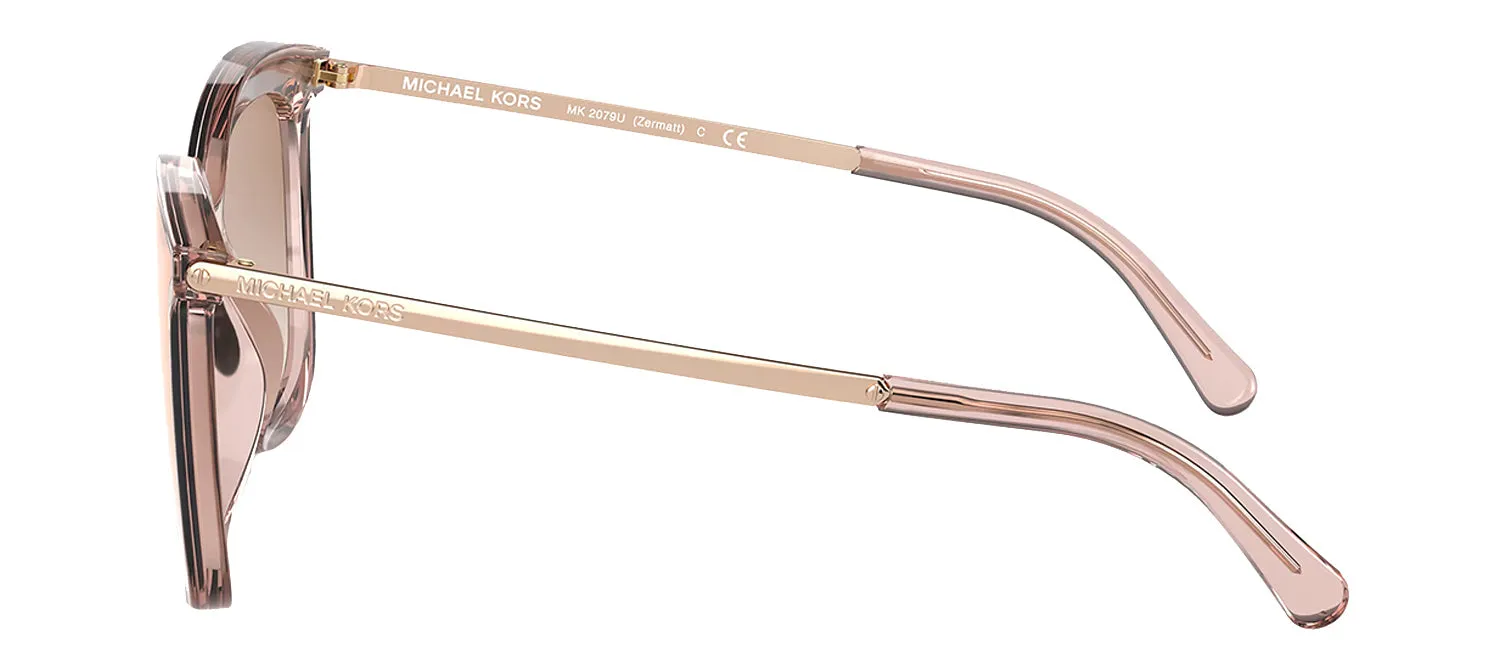 Michael Kors ZERMATT MK 2079U 31756F Square Metal Pink Sunglasses with Rose Mirror Lens sold by Gaffos product image thumbnail 3