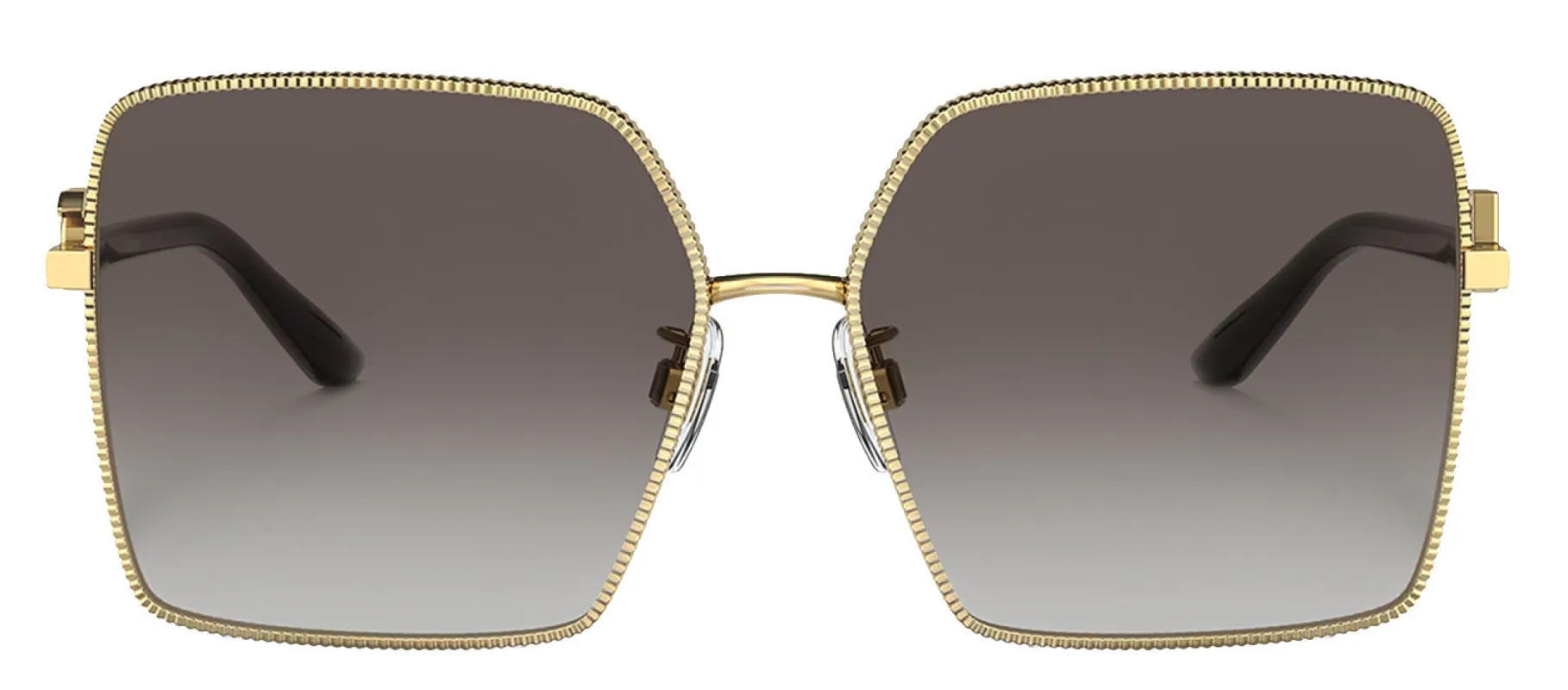 Dolce & Gabbana DG 2279 02/8G Square Metal Gold Sunglasses with Grey Gradient Lens sold by Gaffos