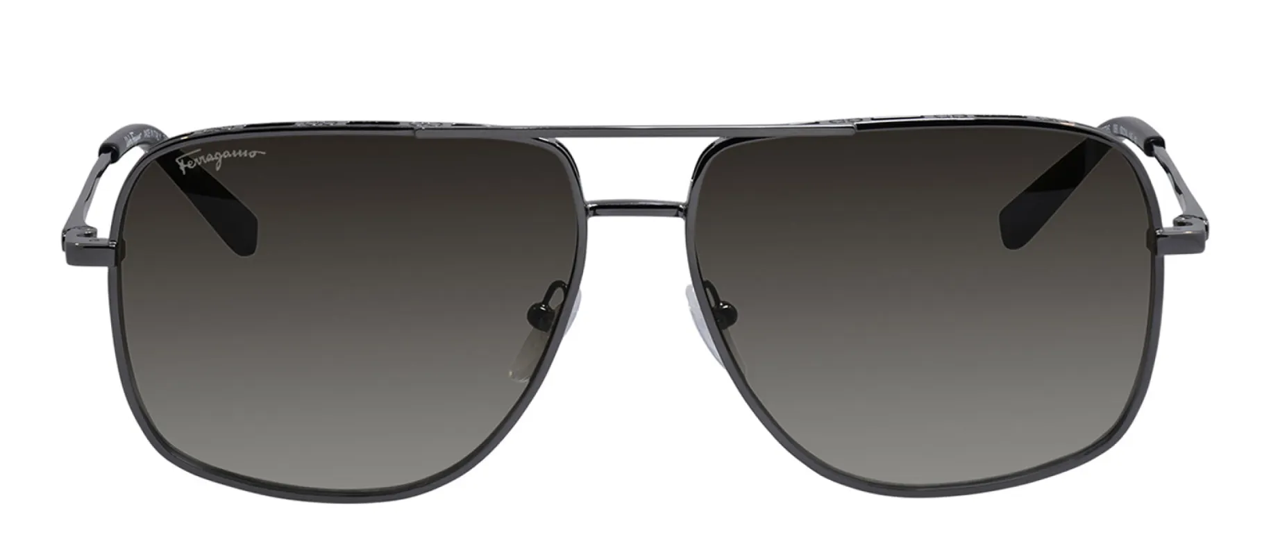 Salvatore Ferragamo SF 278S 069 Navigator Metal Grey Sunglasses with Grey Classic Lens sold by Gaffos