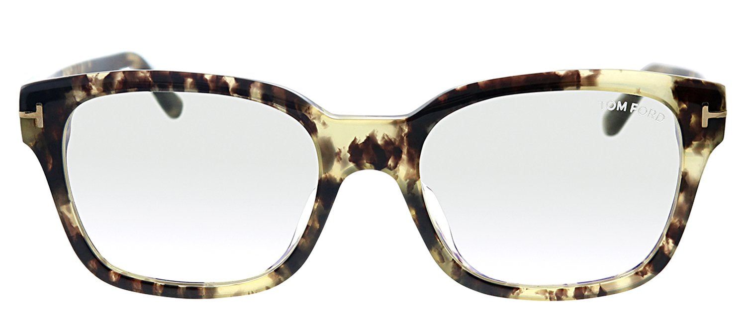 Tom Ford FT 5535FB 056 Rectangle Plastic Havana Eyeglasses with Havana Plastic Frame And Temple sold by Gaffos