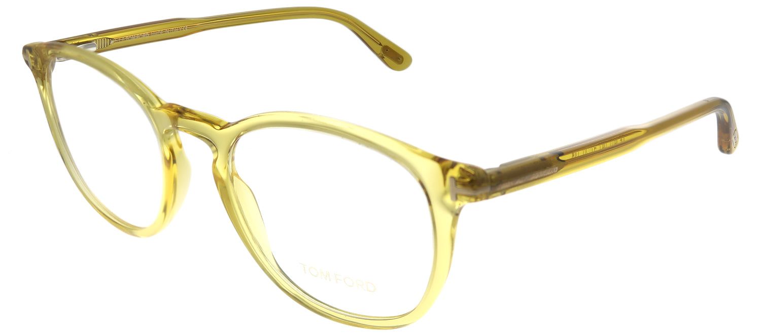 Tom Ford FT 5401 041 Round Plastic Yellow Eyeglasses with Demo Lens sold by Gaffos product image thumbnail 2