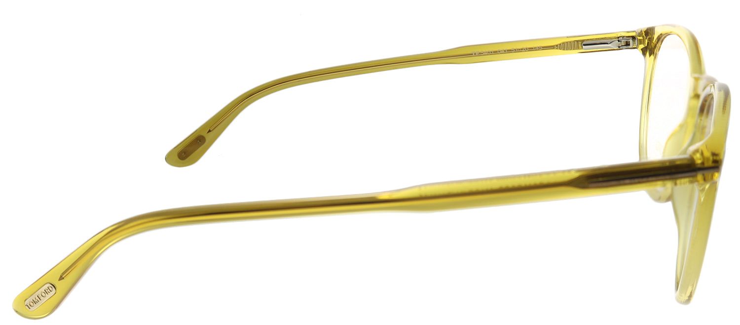 Tom Ford FT 5401 041 Round Plastic Yellow Eyeglasses with Demo Lens sold by Gaffos product image thumbnail 3