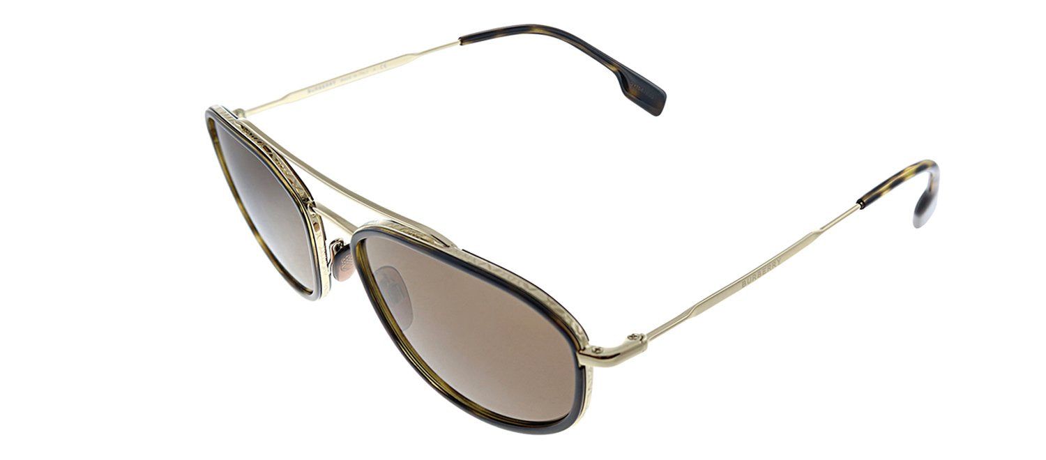 Burberry BE 3106 110973 Oval Metal Havana Sunglasses with Brown Lens sold by Gaffos product image thumbnail 2