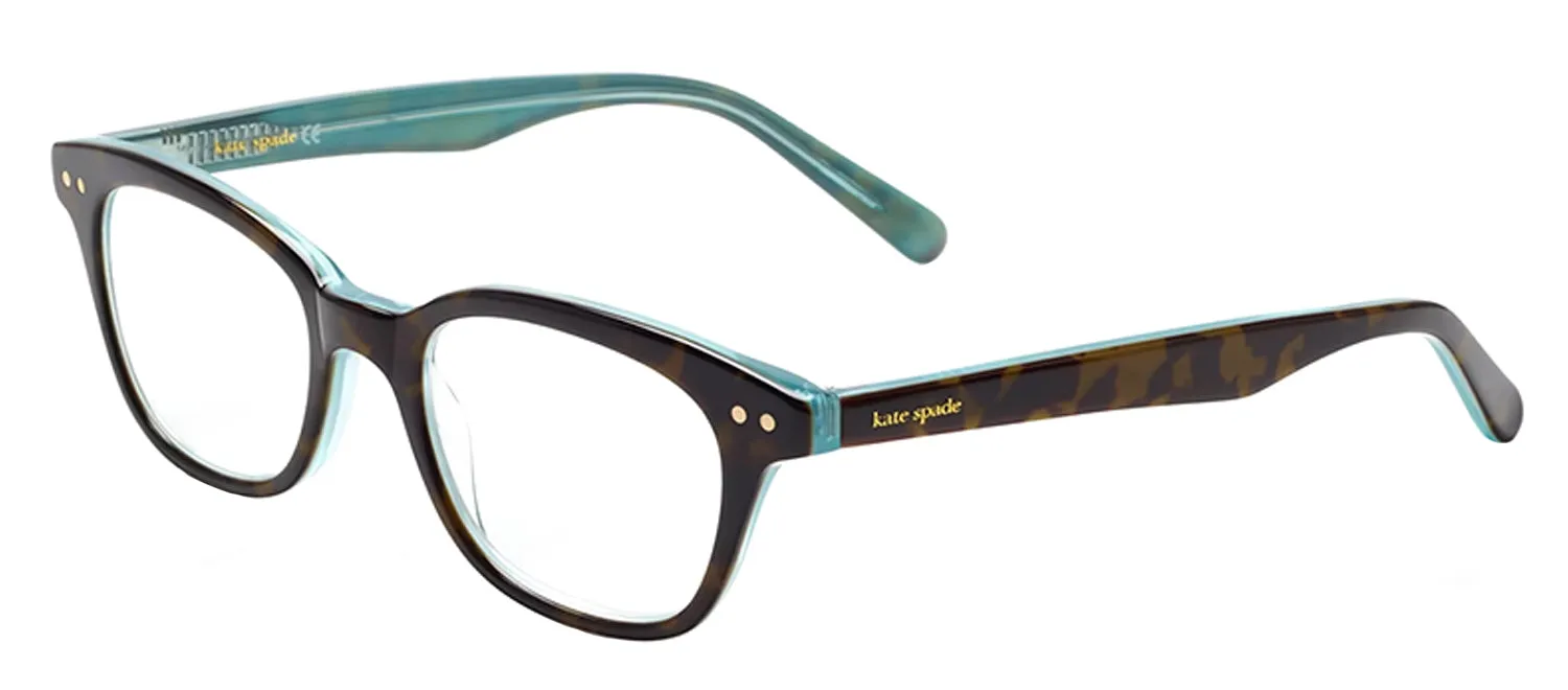 Kate Spade KS Rebecca TA2 Oval Plastic Tortoise Reading Glasses with Clear Lens sold by Gaffos product image thumbnail 2