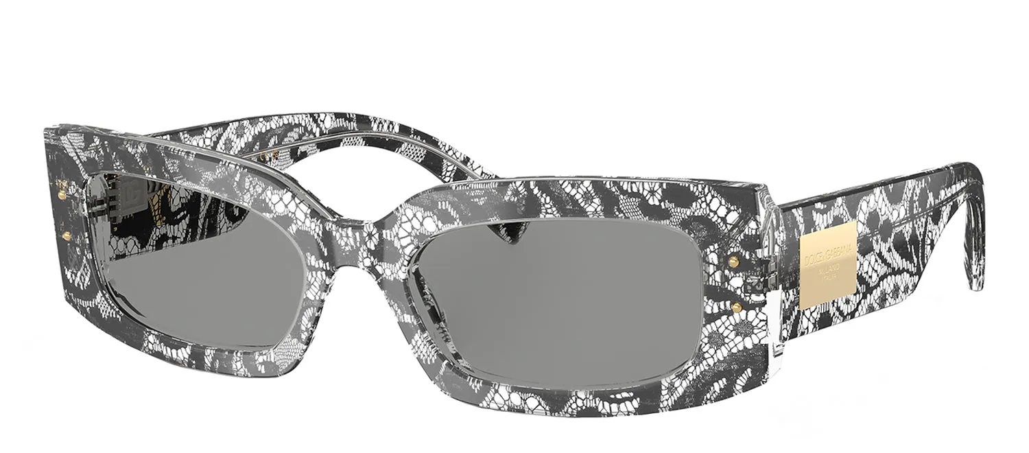 Dolce & Gabbana DG 4479 3287/1 Rectangle Plastic Black Sunglasses with Grey Lens sold by Gaffos product image thumbnail 2