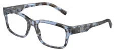Dolce & Gabbana DG 3352 3392 Rectangle Plastic Havana Eyeglasses with Logo Stamped Demo Lenses sold by Gaffos