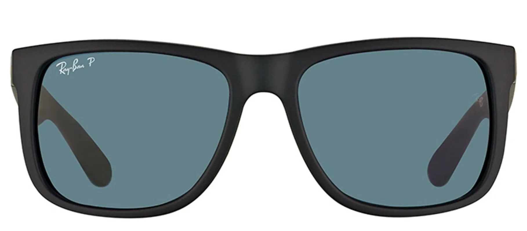 Ray-Ban Justin RB 4165 622/2V Square Rubber Black Sunglasses with Blue Polarized Lens sold by Gaffos