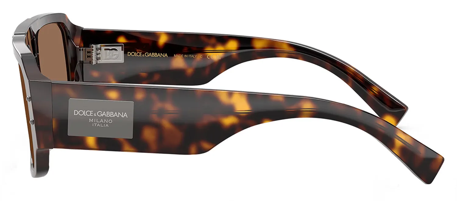 Dolce & Gabbana DG 4482 502/73 Pilot Plastic Havana Sunglasses with Brown Lens sold by Gaffos product image thumbnail 3