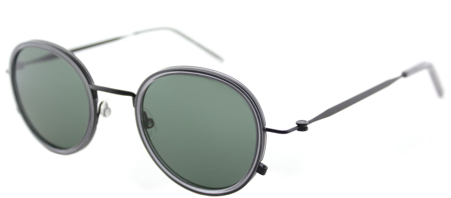 Tomas Maier TM 0010S 001 Round Plastic Black Sunglasses with Green Lens sold by Gaffos product image thumbnail 2