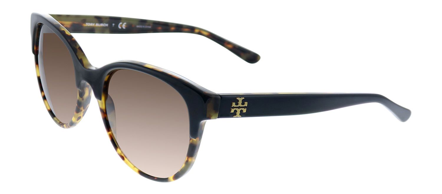 Tory Burch TY 7095 160113 Round Plastic Havana Sunglasses with Brown Gradient Lens sold by Gaffos product image thumbnail 2