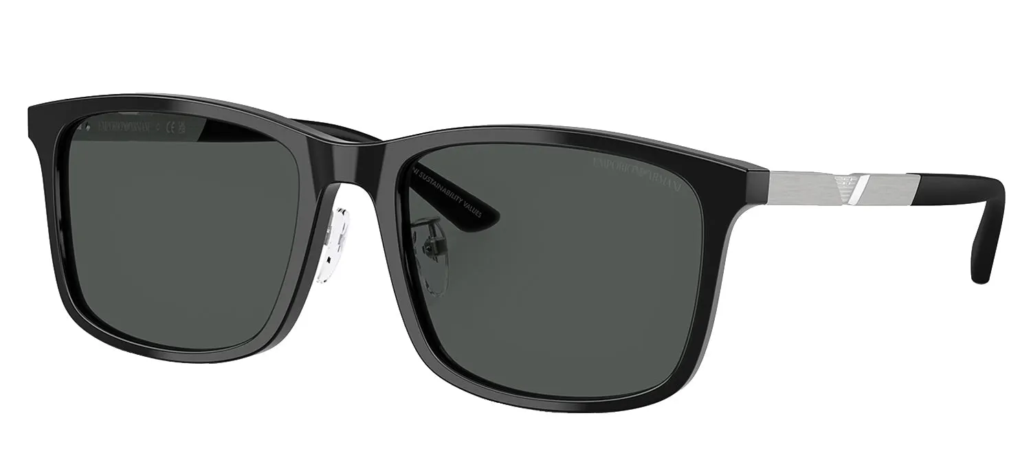 Emporio Armani EA 4241D 501787 Square Metal Black Sunglasses with Grey Lens sold by Gaffos product image thumbnail 2