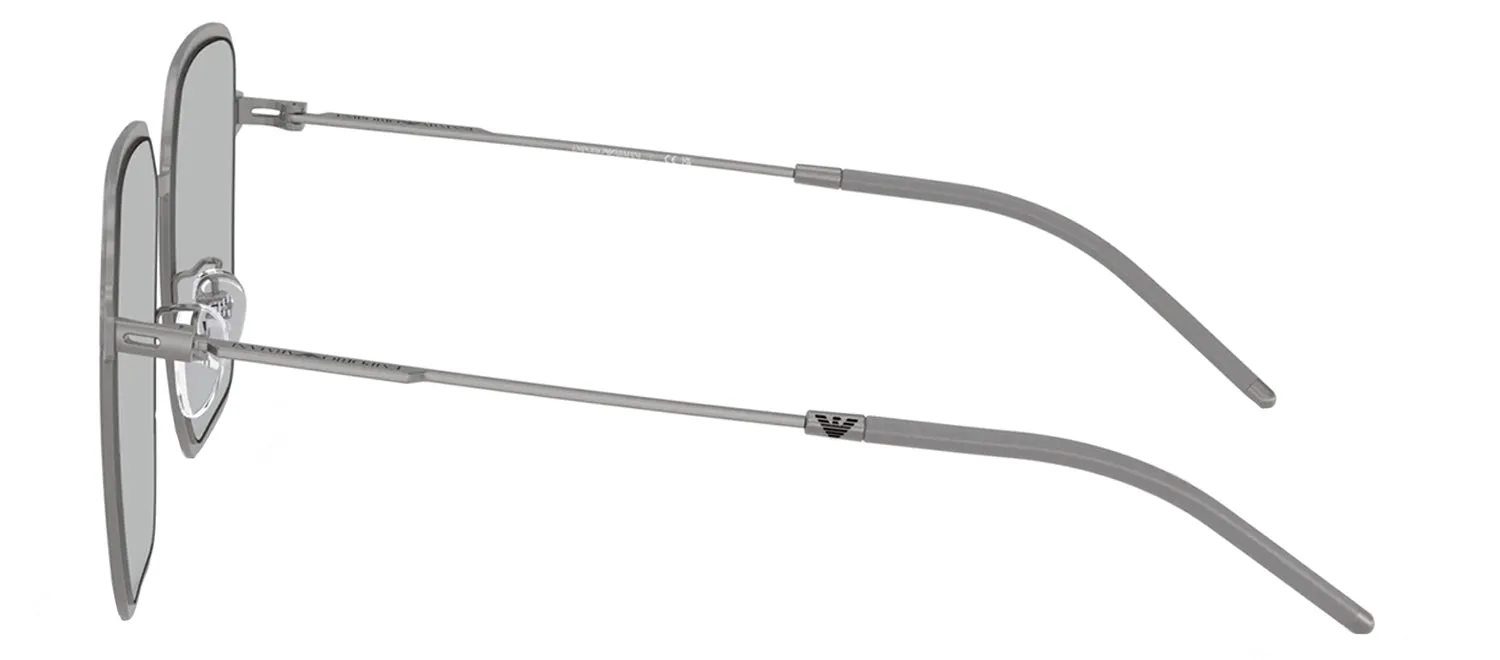 Emporio Armani EA 2159D 300387 Square Metal Gunmetal Sunglasses with Grey Lens sold by Gaffos product image thumbnail 3