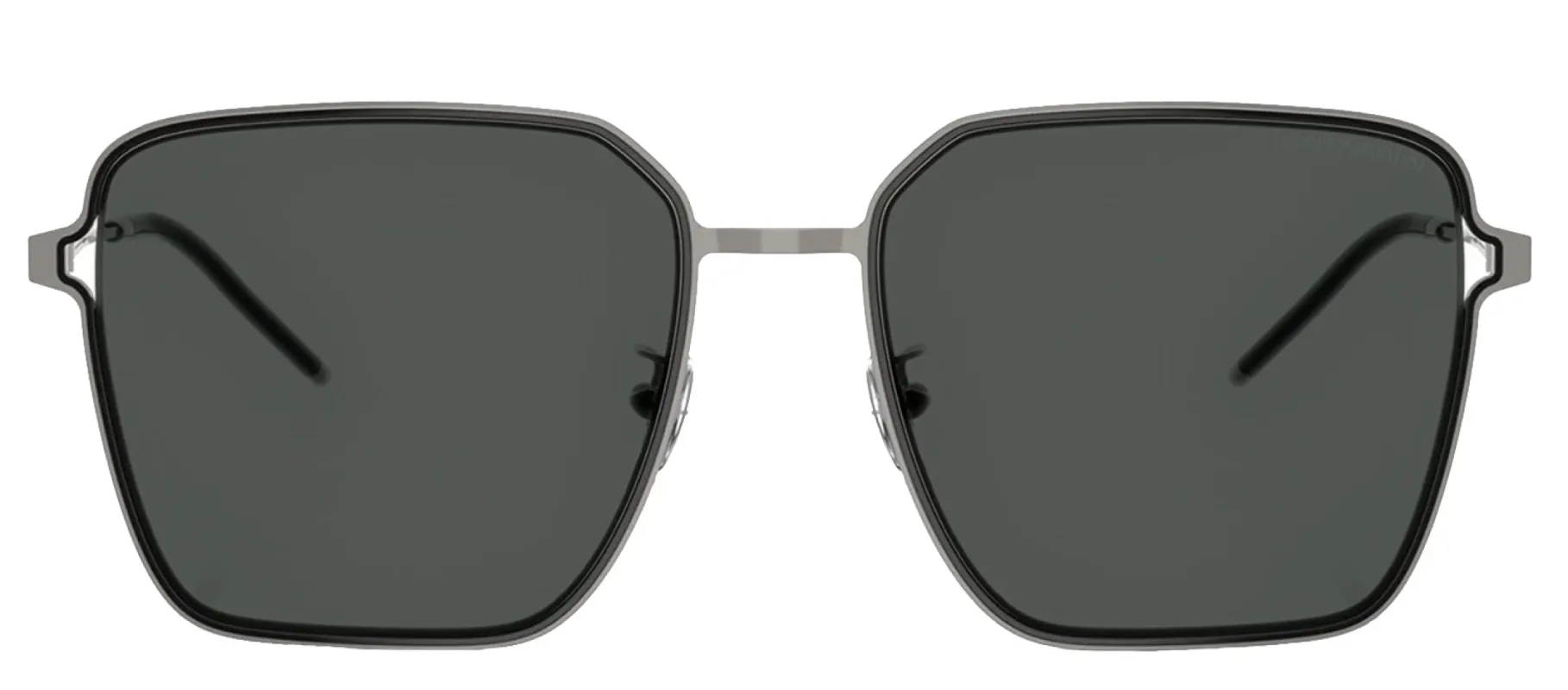 Emporio Armani EA 2159D 301487 Square Metal Gunmetal Sunglasses with Grey Lens sold by Gaffos