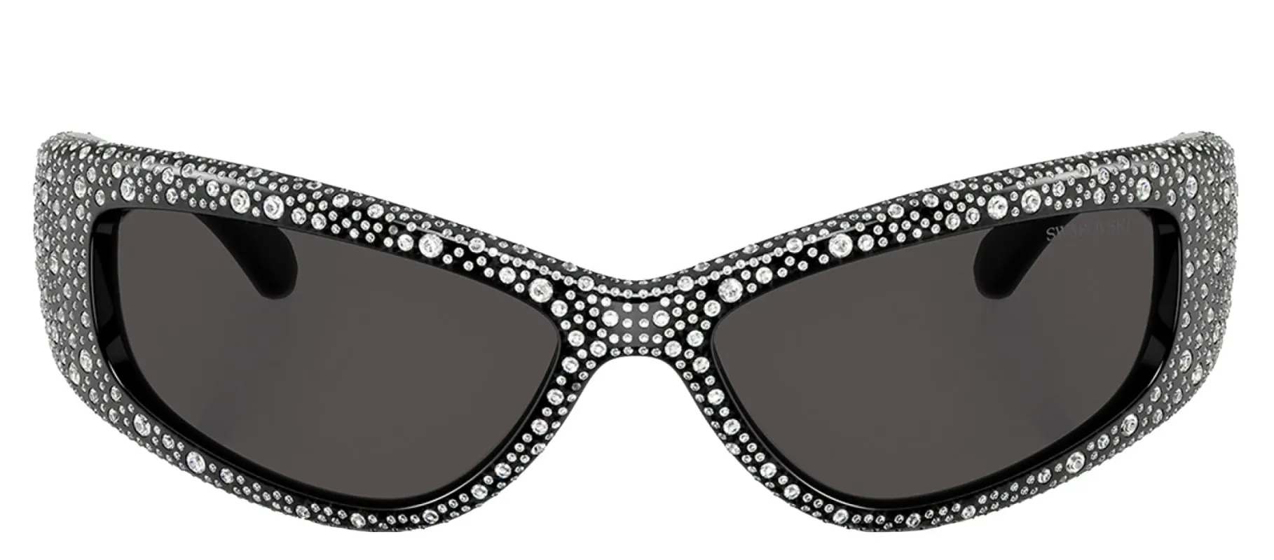 Swarovski SK 6027 100187 Wrap Plastic Black Sunglasses with Grey Lens sold by Gaffos