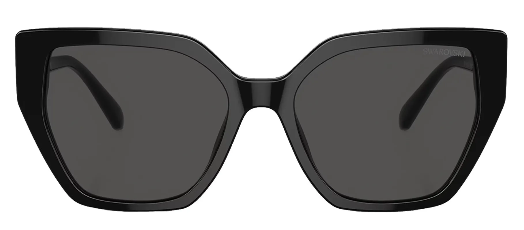 Swarovski SK 6016 100187 Irregular Plastic Black Sunglasses with Grey Lens sold by Gaffos