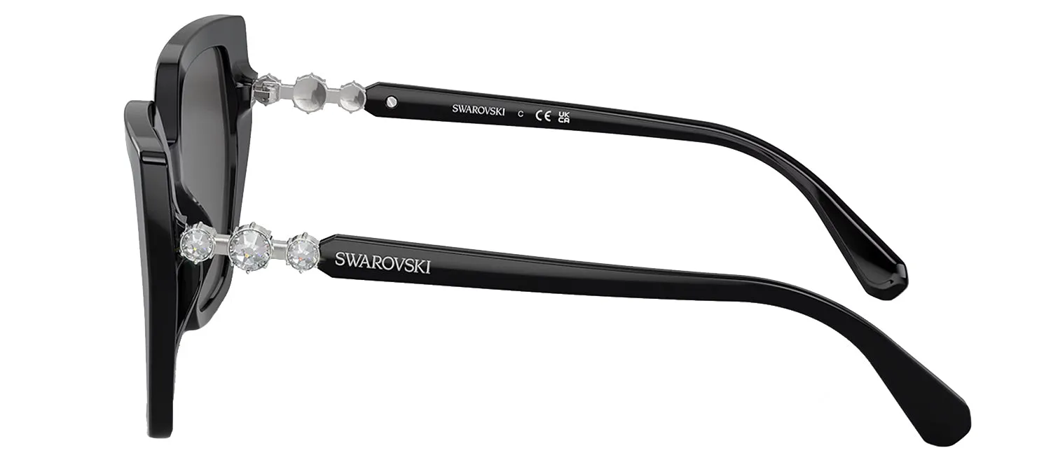 Swarovski SK 6016 100187 Irregular Plastic Black Sunglasses with Grey Lens sold by Gaffos product image thumbnail 3