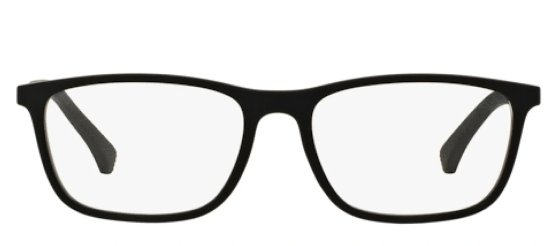 Emporio Armani EA 3069 5063 Rectangle Metal Black Eyeglasses with Logo Stamped Demo Lenses sold by Gaffos