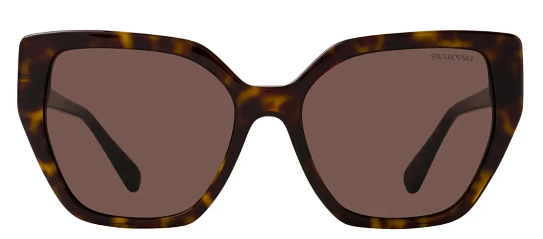 Swarovski SK 6016 100273 Irregular Plastic Havana Sunglasses with Brown Lens sold by Gaffos