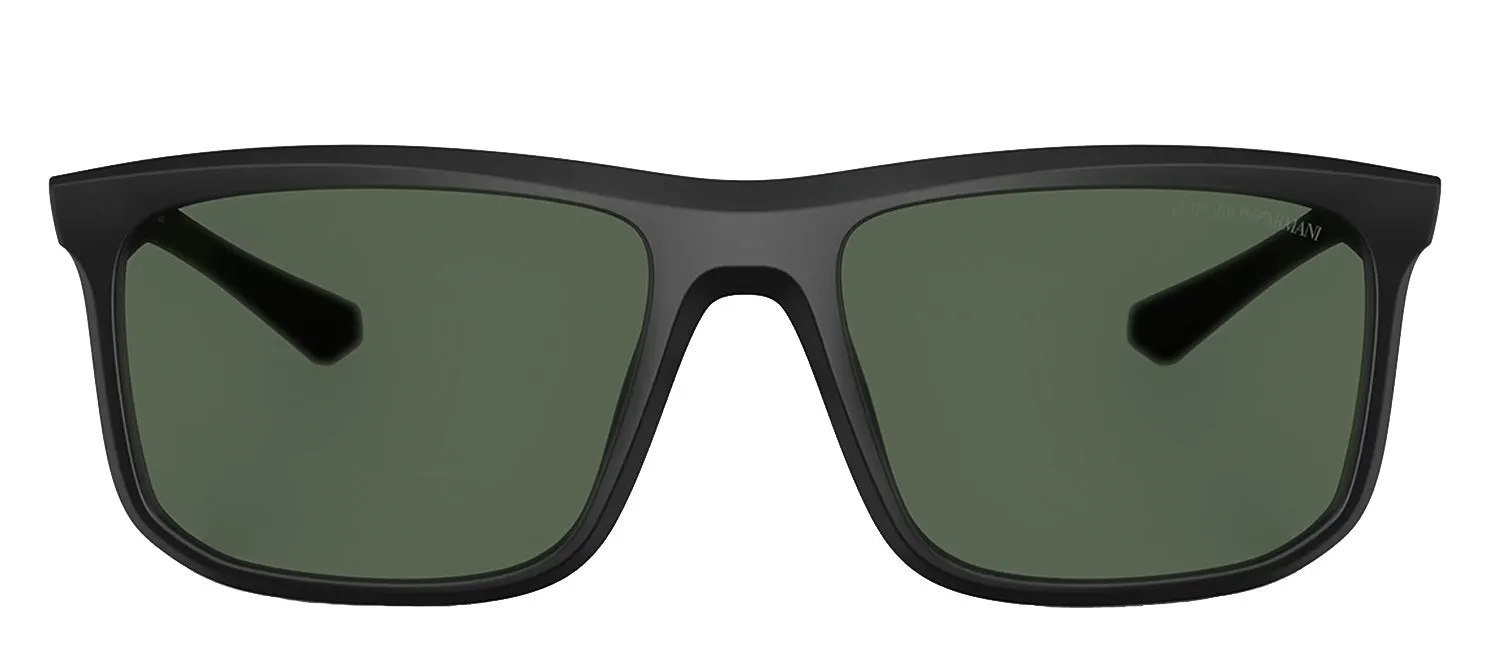 Emporio Armani EA 4234U 500171 Square Plastic Black Sunglasses with Green Lens sold by Gaffos