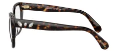 Swarovski SK 2008 1002 Cat-Eye Plastic Havana Eyeglasses with Logo Stamped Demo Lenses sold by Gaffos