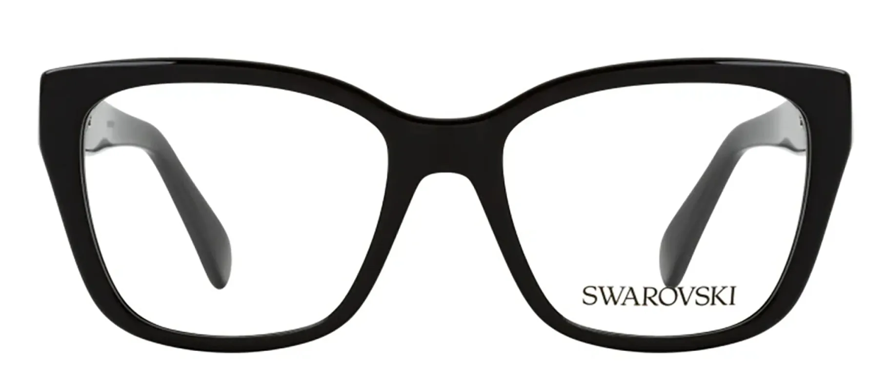 Swarovski SK 2008 1001 Cat-Eye Plastic Black Eyeglasses with Logo Stamped Demo Lenses sold by Gaffos