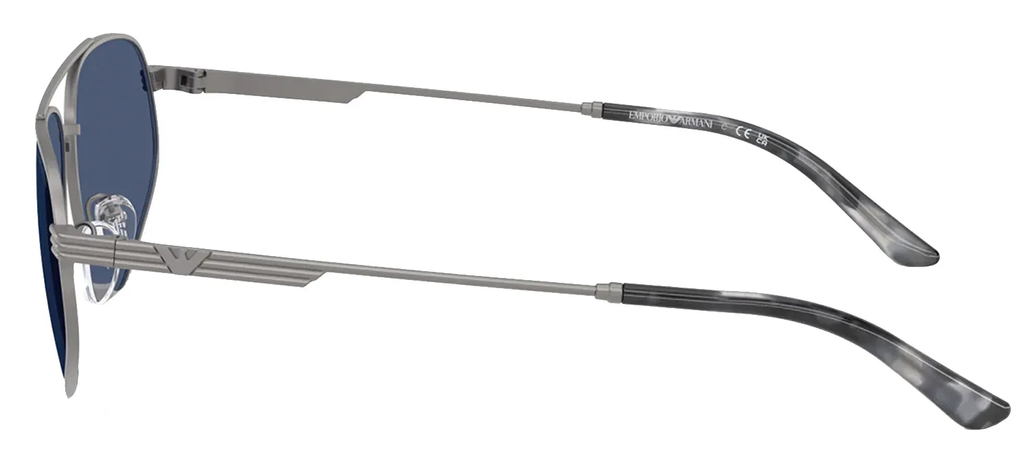 Emporio Armani EA 2156 300380 Pilot Metal Gunmetal Sunglasses with Blue Lens sold by Gaffos product image thumbnail 3