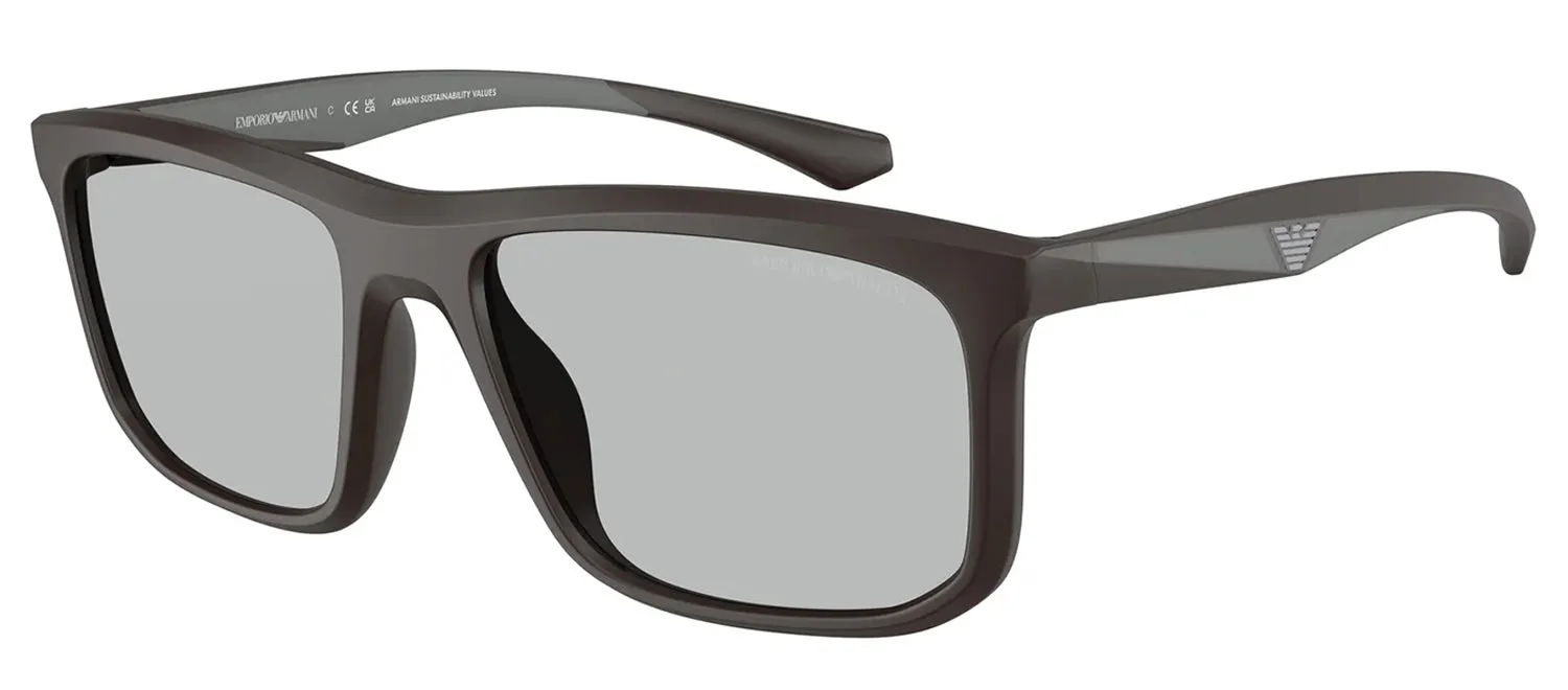 Emporio Armani EA 4234U 618687 Square Plastic Brown Sunglasses with Grey Lens sold by Gaffos product image thumbnail 2