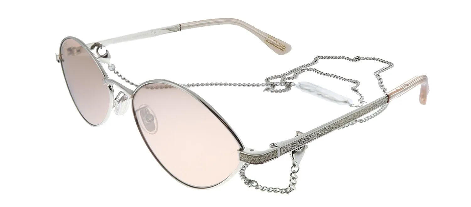 Jimmy Choo JC SONNY/S 9F6 2S Geometric Metal Silver Sunglasses with Pink Mirror Lens sold by Gaffos product image thumbnail 2